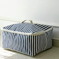 thumbnail image 3 of AUQ Closet Storage Bins,Cartoon Expression Design Zippered Storage Bags,Fun and Practical Quilt Bag,Blue,50*40*25CM,Canvas + PE waterproof layer, 3 of 4