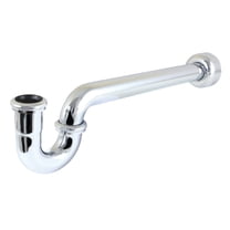Kingston Brass CC6121 1-1/2" Standard Mount P-Trap with Box Flange, 18 Gauge, Polished Chrome