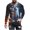 Multicolor, variant on Raeneomay Long Sleeve Shirts for Men Halloween Printed Top Casual Long Sleeved Round Neck Top