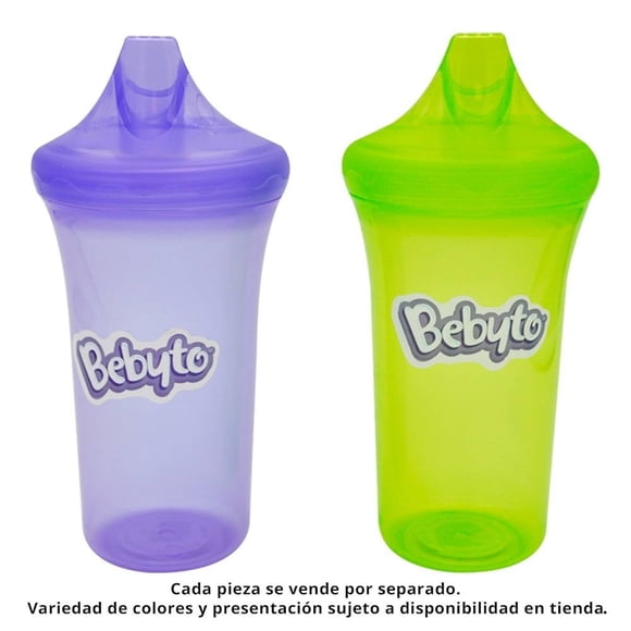 Vaso entrenador Bebyto 9 oz varios colores 1 pza