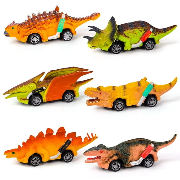Toys for 3 Year Old Boys Girls-Dinosaur Toys for Kids Monster Truck Toys Cars for 3 4 5 6 Year Old Boys Toys Birthday Gifts for Boy Car Toys Age 3-6 Toddler Monster Toy for Kids' Play Vehicles