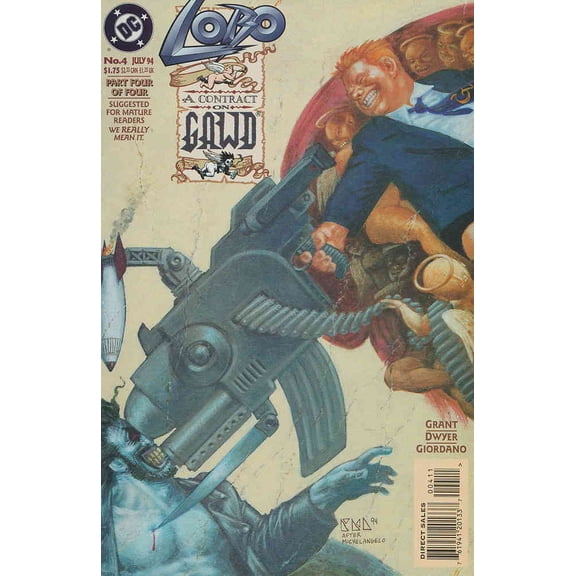 Lobo: A Contract on Gawd #4 VF ; DC Comic Book