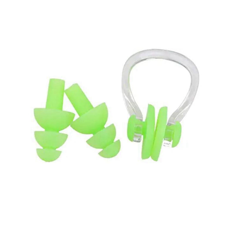 PWFE 5 Sets Silicone Nose Clips Waterproof Swimming Nose Plugs Earplugs
