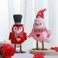 thumbnail image 5 of Herrnalise Valentines Day Decorations Valentine's Day Glowing Birds Decor,Couple Birds Plush Pink Bird Figurines,Plush Bird Figurines for Tiered Tray Decoration Home Holiday Wedding Party,Pink, 5 of 7