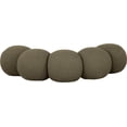 thumbnail image 4 of Meridian Furniture Apollo Olive Boucle Fabric Bench, 4 of 11