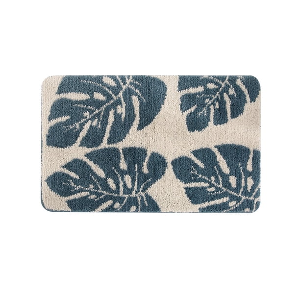 Alfombrilla de Baño Billuyoard Textura Hecha a Mano en Forma de Hoja 50*80cm