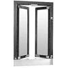 CRL BFW1DU Bronze Anodized Manual Flush Mount Bi-Fold Service Window