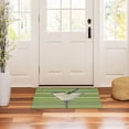 thumbnail image 3 of Yayeee Doormat for Inside 20"x32" Absorbent Low-Profile Washable Non-Slip Rubber Backed Entryway Rug, Green Martini Glass, 3 of 8