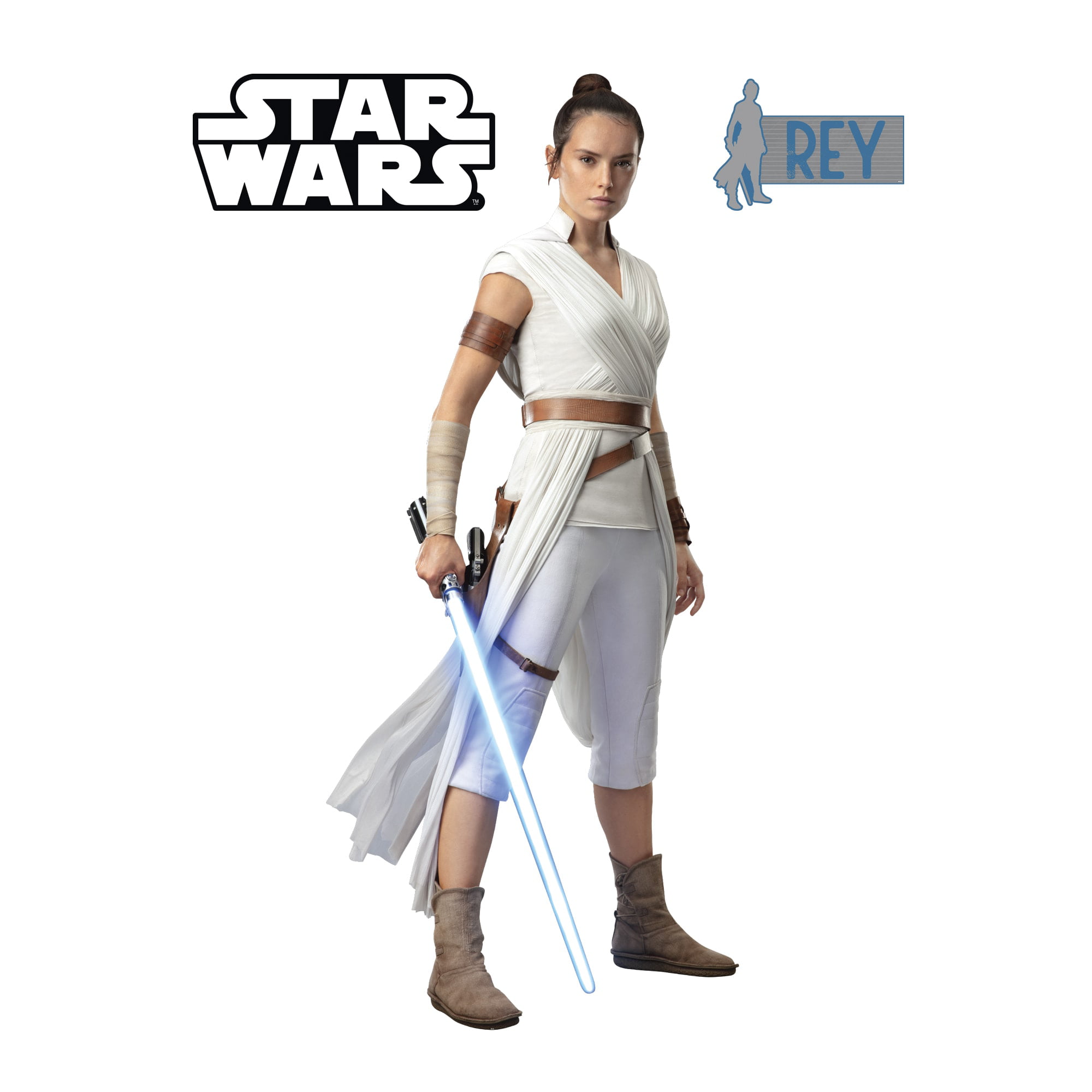 Large Officially Licensed Removable Wall Decal The Rise of Skywalker Rey Star Wars