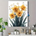thumbnail image 4 of Qisvanset 12x16 Inch With Frame 2D Flat Wall Art Yellow Daffodils Floral Bible Verse Housewarming Decor, 4 of 8