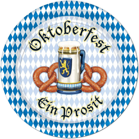 PMU Oktoberfest Large Plates 9" (8/Pkg) Pkg/12