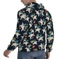 thumbnail image 6 of Wukai Cartoon Sharks Print Men Hoodies Fleece Sweatshirts Long Sleeve Sweaters Pullover Fall Outfits Winter Clothes-Large, 6 of 7
