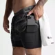 thumbnail image 4 of Short Deportivo Elástico Moda Correr Para Hombre, 4 of 7