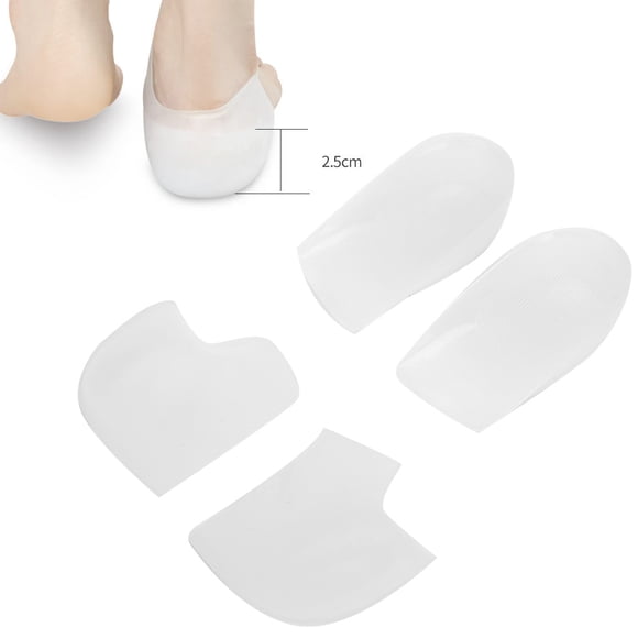 Fugacal Lifting Heel Pad,Height Lifting Heel Pad Increase Socks Foot Insole Cushion Taller Insert With Heel Cover,Increase Socks