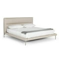 thumbnail image 6 of Modrest Bergeron - Eastern King Contemporary Cream Woven Fabric Bed, 6 of 9