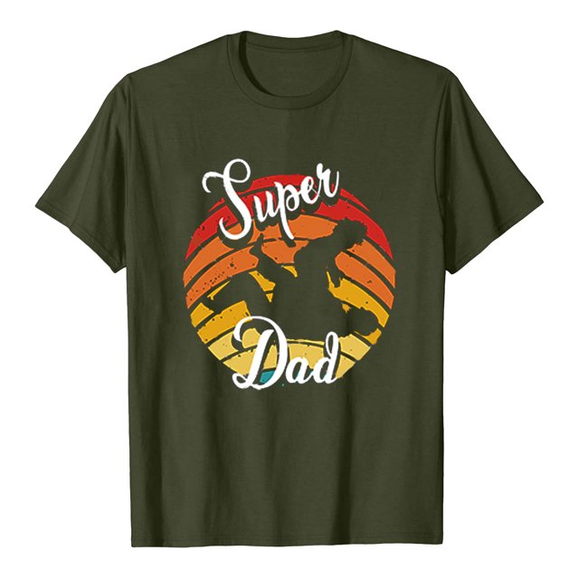 Camiseta del día del padre Camiseta de manga corta con estampado de letras de verano para hombre y mujer Regalo para el padre Fridja hjk3209