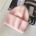thumbnail image 1 of LinYooLi Korean Version Of The Autumn And Winter 100% Knit Cap Soft Cute Small Fresh Melon Skin Cap Soft, 1 of 6
