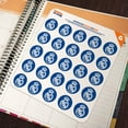 thumbnail image 5 of Real Madrid FC White Crest Planner Calendar Scrapbooking Crafting Stickers, 5 of 6