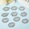 thumbnail image 4 of 12Pcs Kiss Lip Iron on Patch Rhinestone Sticker Crystal Hotfix Transfer Decals Decorative Bling Applique for T-Shirt Clothing Jacket Hat Bag Valentines DIY Embroidered Art Sewing Craft, 4 of 6