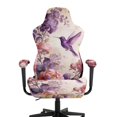 thumbnail image 3 of Whosucclay Hummingbird Flower Print Gaming Chair Slipcover with Armrest Covers Universal Easy to Install Stretch Seat Chairs Cover for Computer Reclining Racing Gamer Chair Protector, 3 of 8