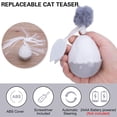 thumbnail image 4 of EIMELI Kitten 360 ° Rotation Tumbler Toys Tease Cat Stick With Tassel Fuzz Ball Feather Pet Dangler Rod Interactive Toys, 4 of 6