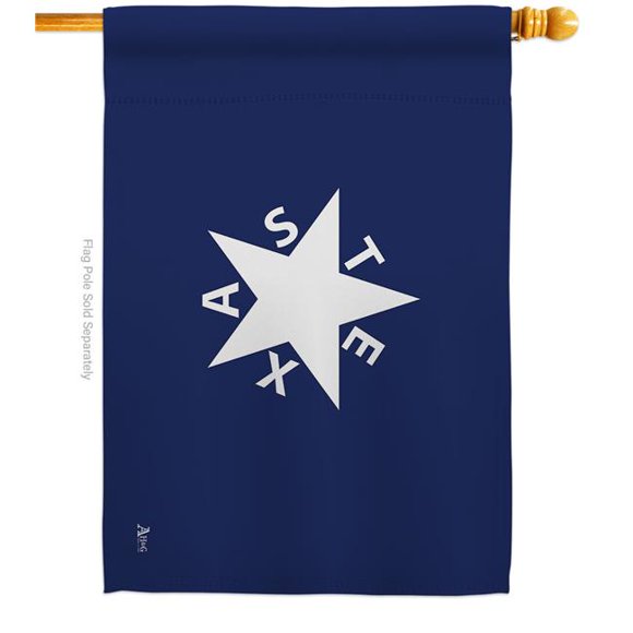 Americana Home & Garden H140905-BO 28 x 40 Po Zavala de Lorenzo Texas Drapeau de la Maison avec Patriotique Historique à Double Face Décoratifs Drapeaux Décoration Bannière Jardin Jardin Cadeau