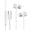 C mouth white, variant on Sweatproof Sport In Ear Headphones Builts in Microphones for Clear Call 13mm Composite Diaphragm Enhances Music Playback