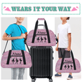 thumbnail image 6 of Qzaxky Custom Dance Bag Personalized Gym Bag Duffle Bag Large Dance Bag for Girls with Name Overnight Bag Mermaid Pink, 6 of 7