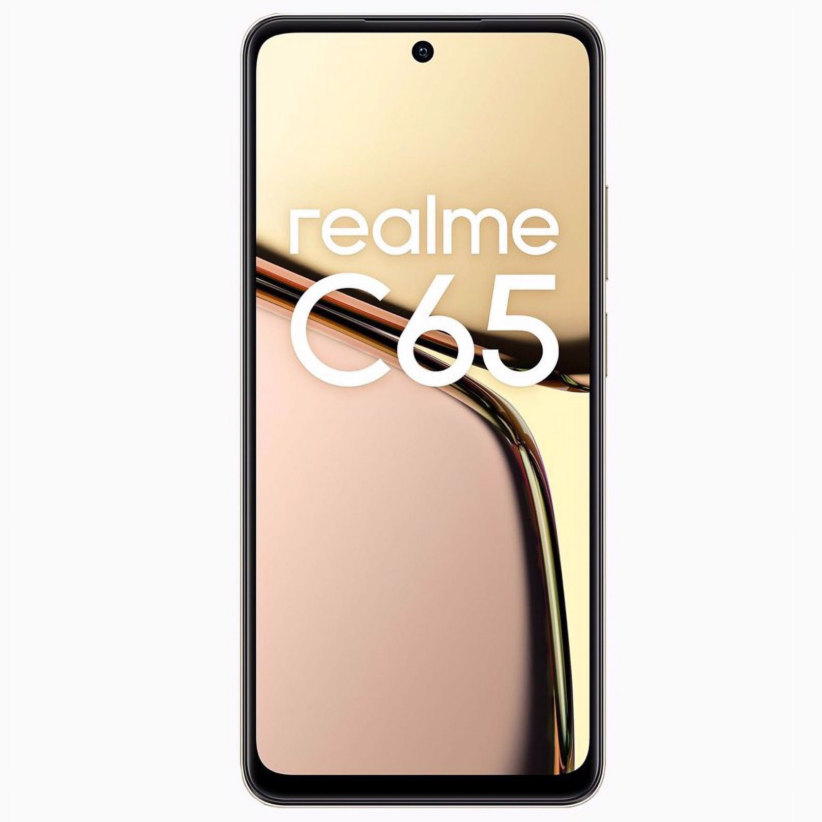 Realme C65 DUAL SIM 256GB ROM + 8GB RAM (GSM ONLY | NO CDMA) Factory Unlocked 4G/LTE Smartphone (Starlight Gold) - International Version Realme C65 DUAL SIM 256GB ROM + 8GB RAM (GSM ONLY | NO CDMA) Factory Unlocked 4G/LTE Smartphone (Starlight Gold) - International Version