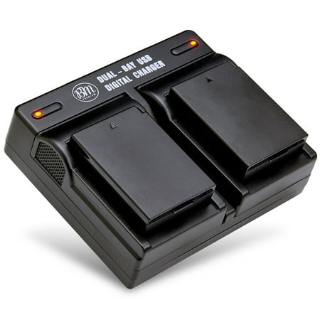 BM Premium 2 LP-E10 Batteries and Dual Bay Battery Charger for Canon EOS Rebel T3  T5  T6  T7  EOS 1100D  EOS 1200D  EOS 1300D  EOS 2000D Cameras