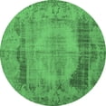 thumbnail image 1 of Ahgly Company Indoor Round Persian Emerald Green Traditional Area Rugs, 4' Round, 1 of 4