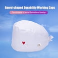 thumbnail image 2 of Paquete De 4 Gorros De Trabajo Para Enfermera, Servicio Prolongado, Color Puro, Botón Pulido Opaco, Gorros De Trabajo Multifuncionales Unisex, Uniformes De Trabajo Yuarrent AP008643-04, 2 of 5