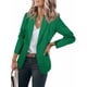 thumbnail image 1 of Blazer Cicy Bell para mujer, casual, frente abierto, manga larga, verde, 1 of 6