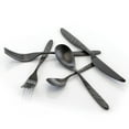 thumbnail image 3 of MegaChef MCFW-LA VAGUE-MATTEBLACK 4 in. La Vague Stainless Steel Silverware Metal Flatware Utensil Set - Matte Black, 20 Piece, 3 of 6