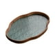 thumbnail image 3 of Bandeja de cristal con forma de flor de begonia Bandeja con forma de flor de begonia Bandeja de almacenamiento para platos de té para mesa de café Azul, 3 of 9