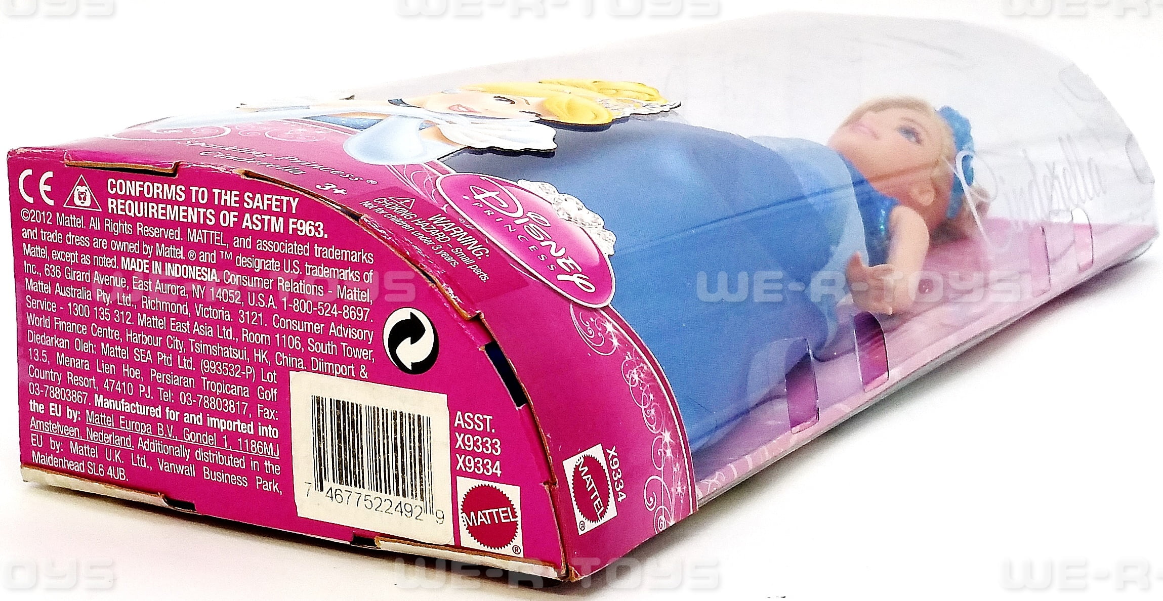 (未使用･未開封品)　Spinderella: 2-4 Spieler kmdlckf Disney's Sparkling Princess Cinderella Doll 2012 Mattel