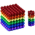 thumbnail image 2 of 216 bolas magnéticas Buckyball de seis colores de 3-5 mm con caja de hierro, juguete rompecabezas cúbico para adultos Regalo de navidad, 2 of 4