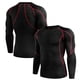 thumbnail image 5 of TFixol Camisas de compresión para hombre 3 piezas Capa base elástica de secado rápido, 5 of 7