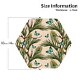 thumbnail image 2 of Lsque Butterflies And Peacock Feathers Pattern 4" Drink Coasters Set of 4, PVC Leather Absorbent Coasters, Table Coaster Set Decorative Coffee Cup Coasters Housewarming Gift -Hexagon, 2 of 6