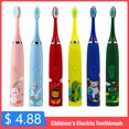 thumbnail image 2 of Cepillo de dientes eléctrico sónico para niños, cepillo de dientes para limpieza de dientes para niños, blanqueamiento con 6 boquillas suaves, cepillo de dientes para niños limpio, 2 of 5