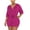 Hot Pink, variant on Women's Party Jumpsuit V Neck Short Sleeve Tie Front Romper Sexy One Piece for Club