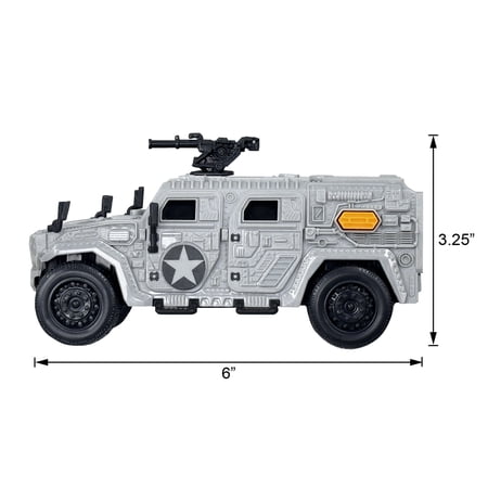 ADVENTURE FORCE LIGHT & SOUND MINI MILITARY VEHICLES, 3 PACK, TACTICAL UTILITY VEHICLE, GROUND COMBAT VEHICLE AND  MISSILE LAUNCHER