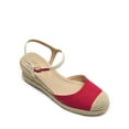 thumbnail image 5 of DREAM PAIRS Women's Espadrilles Closed Toe Ankle Strap Wedge Sandals Dressy Summer Platform Heel Sandals, 5 of 7