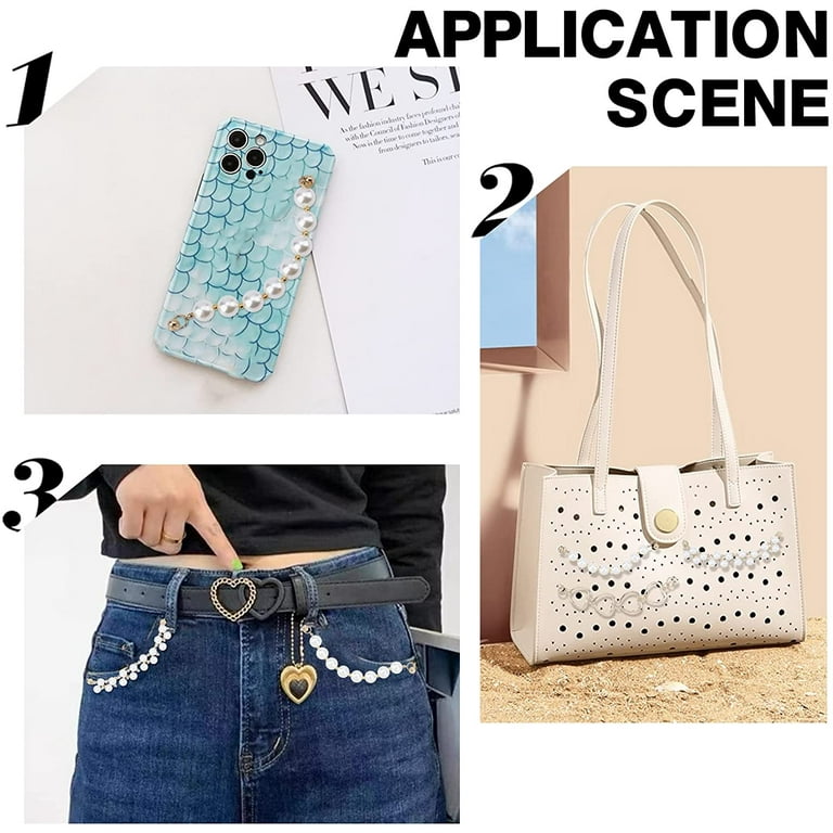 Styles Beaded Cell Phone Charms Pearl Chain Decoration Lanyard