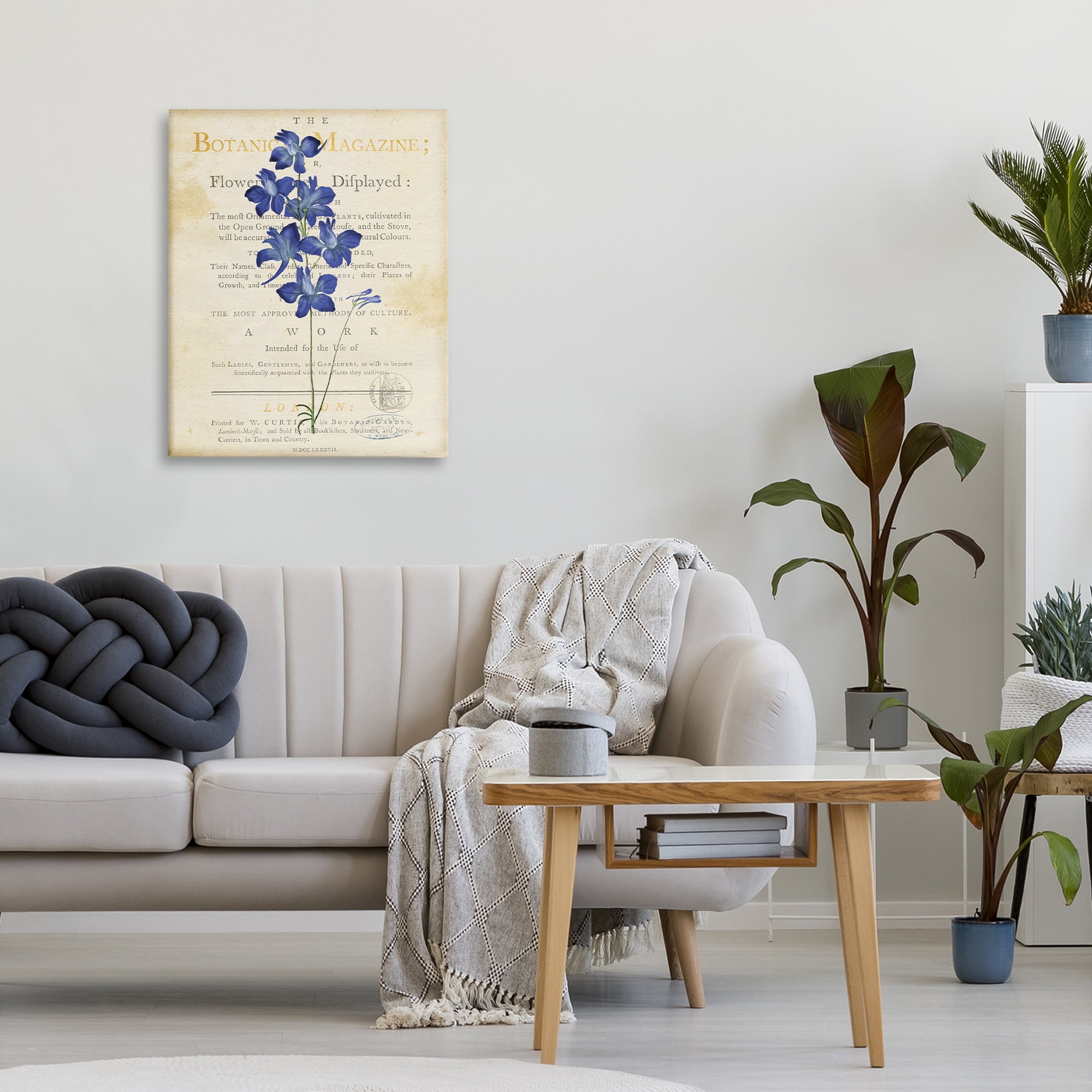 Stupell Industries Natural Botanic Garden Flower Canvas Wall Art, design by Susan Arnot