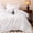 White, variant on Sleep Zone Washed Jacquard Stripe Duvet Cover Set Twin/Twin XL, OEKO-TEX Soft Breathable Bedding, Lightweight All-Season Use, Hidden Zipper & Corner Ties, Machine Washable (White, Twin/Twin XL)