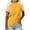 Yellow, variant on Womens Tops Summer Short Sleeve Shirts Raglan Striped T-Shirts Light Blue M