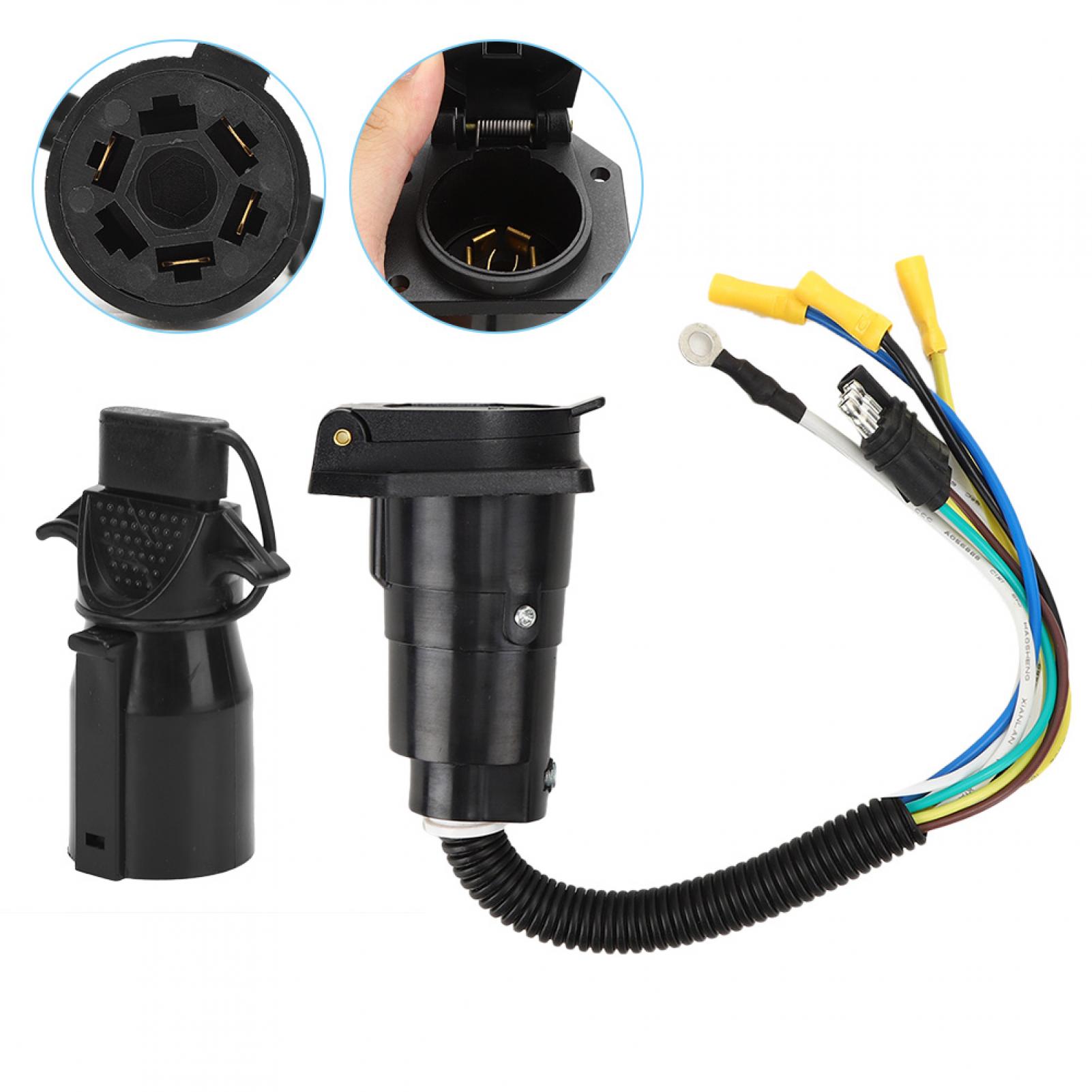 Trailer Connector Trailer Wiring Adapter 7 Pin To 4 Pin Connector Trailer Accessory 12V Trailer