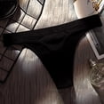 thumbnail image 2 of Bigersell Cheeky Panties for Women Clearance No Show Panties Women Seamless Panty Style P-350 Polyester Cheeky Panties High Waisted Thong Briefs High Waist Women's Bikini Panties Black L, 2 of 5