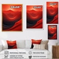 thumbnail image 4 of Designart "Solitude Amidst Red Sands I" Landscapes Canvas Wall Art - Global Red Desert Living Room Canvas Art, 4 of 6